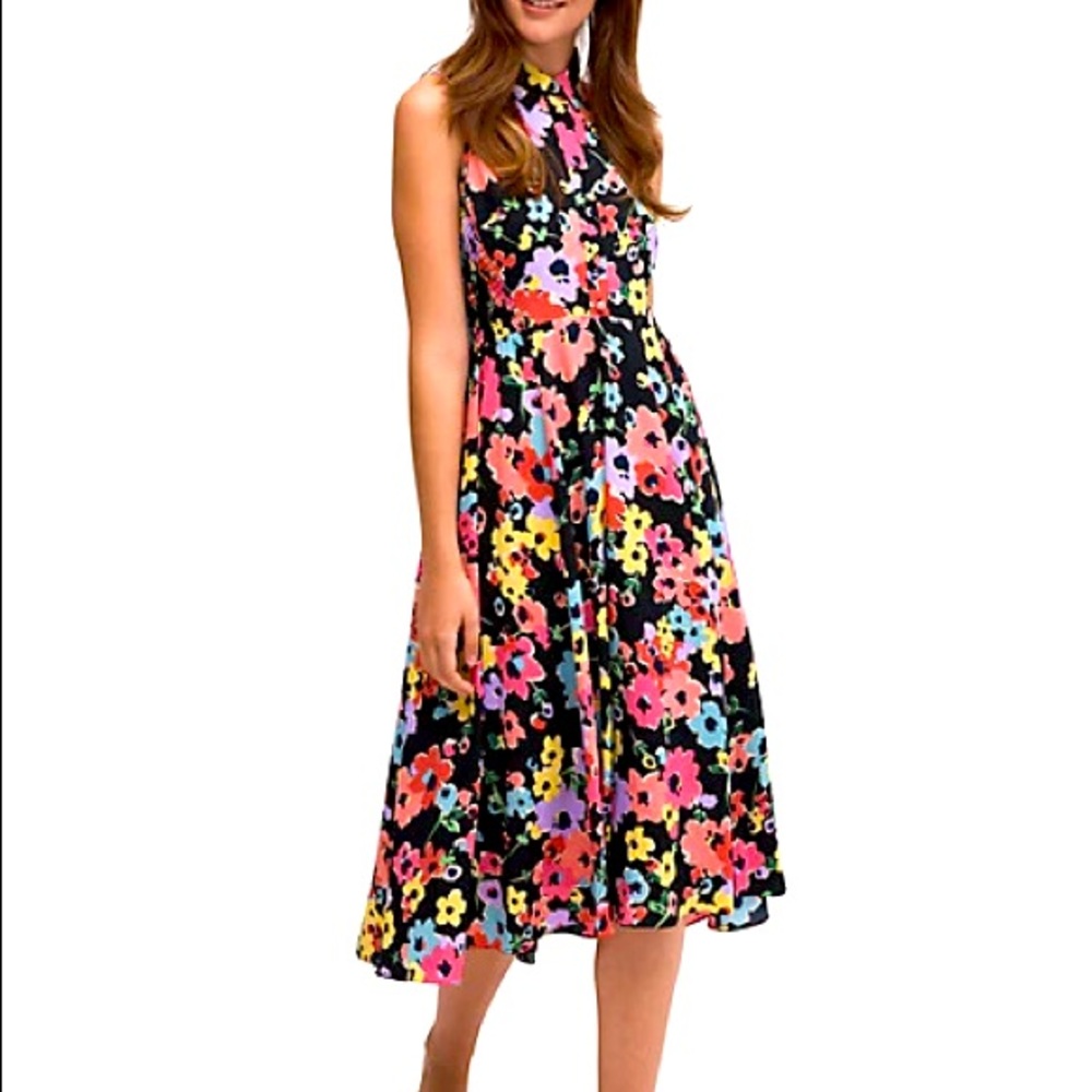 Kate Spade floral bouquet midi dress